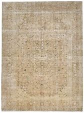 Medallion Floral Muted Hand-Knotted 10X13 Distressed Vintage Oriental Rug Carpet picture