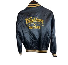 Vintage 80’s Washburn Guitars Men’s Satin Jacket Size XS picture