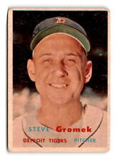 1957 Topps Steve Gromek  #258   Detroit Tigers Baseball Card picture