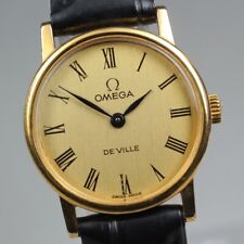 *Exc+5* Vintage OMEGA De Ville Cal. 625 Hand Winding Gold Dial Women's Watch JPN picture