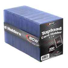 1 Case 1000 BCW 3 x 4 Toploader Sports Card Holders 12 mil Standard Size picture