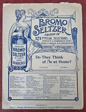 Bromo Seltzer Emerson Drug Co. Promotional Sheet Music c. 1890's patent medicine picture