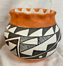 Vintage Acoma Pueblo Indian Polychrome Pottery Jar, New Mexico, ca. 1960-90s picture