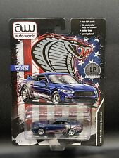 AUTO WORLD 2016 Ford Mustang Cobra Jet Exclusive Blue 1:64 Diecast Drag Car NEW picture
