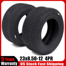 23x8.50-12 Lawn Mower Tires Heavy Duty 23x8.50x12 4Ply Garden Tractor Set 2 picture