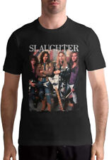Vintage Slaughter Band Members T-Shirt Black S14306 picture