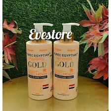 Original Pure Egyptian GOLD whitening body lotion 300ml authentic purec 2 bottle picture