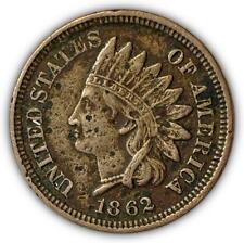 1862 Indian Head Cent Choice Extremely Fine XF+ Coin, Corrosion #6318 picture