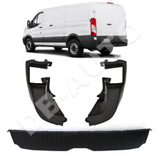 For 2015-2022 Ford Transit Rear Bumper Cover W/O Reflector + Side End Cap Covers picture