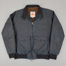 Baracuta G9 Jacket Mens 44 Black British Millerain Waxed Fleece Lined Outdoor picture