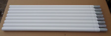 UNUSED MILITARY White 4' Heavy Duty ALUMINUM Antenna Mast Sections lot of 8 picture