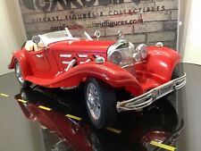 1:18 Burago, 1936 Mercedes Benz 500K Roadster, Red on White, MA# 904 picture