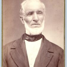 c1870s Galena, IL Wise Old Man CdV Photo Card Pierce Excelsior Engraved Art H32 picture