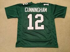 UNSIGNED CUSTOM Sewn Stitched Randall Cunningham Green Jersey - M, L, XL, 2XL picture