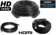 Premium HDMI Cable 6ft 10ft 15ft 25ft 30ft 50ft 75ft 100ft Gold For HD TV lot Us picture