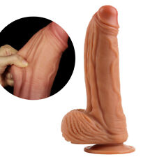 Super Soft Realistic Dildo Huge Silicone Penis Suction Cup Anal Vagina Sex Toys picture