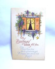 Vintage 1932 Postcard My Birthday Wish For You picture