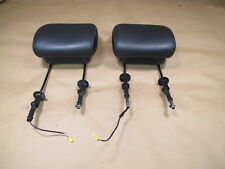 🥇10-13 MERCEDES W221 S-CLASS SET OF 2 FRONT LEFT & RIGHT LEATHER HEADREST OEM picture