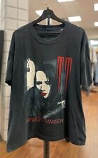 Vintage 90's Marilyn Manson T Shirt Men's Large (RARE) Single Stitched Boxy Fit picture