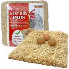 Pecking Order Chicken Nesting Mats 10 Pack made of wood fiber. Brown color picture