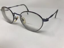 Le Club Vintage Eyeglasses Italy Mod.1033 Round Rim Dark Tortoise/Matt Navy KZ31 picture