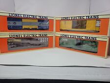 Lot Of 4 Lionel Double Door Box Cars 6-17208, 6-17204,  6-17207, 6-17203 ALL NIB picture