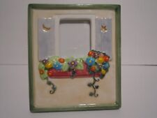 Vintage Mary Engelbreit Ceramic Flower Box Frame BLOOM WHERE YOU'RE PLANTED EUC picture