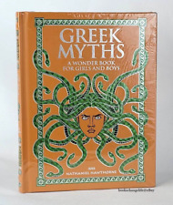 GREEK MYTHS: A WONDER BOOK Nathaniel Hawthorne Bonded Leather Classic NEW SEALED picture