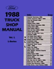1988 Ford L Series Truck Shop Service Repair Manual Engine Drivetrain Electrical picture