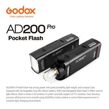 US Godox AD200pro TTL HSS Dual Head Pocket Flash Light Speedlite+Carry Case picture