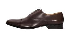 Pair Of Kings Shoes Men's Pure Nuts Brown Leather Lace Up Cap Toe Dress Shoes picture