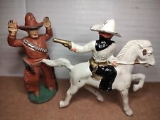 Barclay,Manoil Masked Bandit & Cowboy Toy Soldier Lot picture
