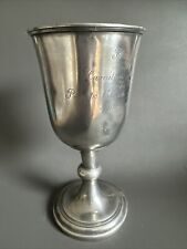 19th C. JAMES DIXON & SONS PEWTER CUP, SURREY RIFLES TROPHY, DATED 1842 engraved picture