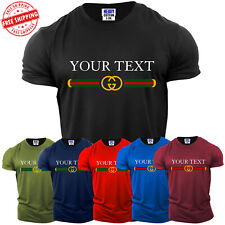 Personalized Your Text Here Mens T Shirt Funny Custom USA New Christmas Gift Tee picture
