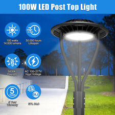 Led Post Top Light 100W Dusk to Dawn Outdoor Circular Yard Area Pole Light 5000K picture