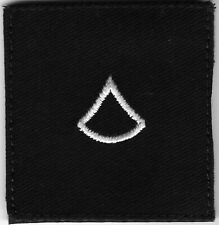 Black White E3 PFC Private 1st Class Rank Patch Fits For VELCRO® BRAND Loop Fast picture