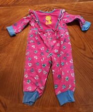 Vintage Sesame Street Babies Bubble Romper 12 Months Pink Embroidered Big Bird picture