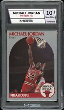 1990 Hoops #65 Michael Jordan MGS GRADED 10 Gem Mint Chicago BULLS SUPERSTAR HOF picture