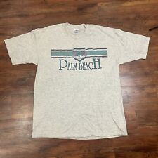 VINTAGE 90s Palm Beach Graphic Shirt Size XL Mens 1990s Gray picture