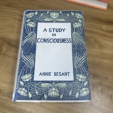 Vintage 1980 A Study In Consciousness By Annie Besant HC  Eighth Edition HC picture
