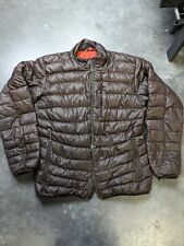 Outdoor Research Puffer Jacket Mens Med Brown Goose Down NEEDS REPAIR ZIP LEAK picture