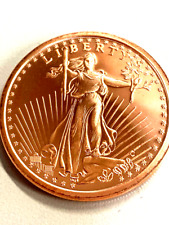 Saint Gaudens Round Coin - Copper 1 AVDP Oz, .999 Pure Copper by REEDERSONG picture