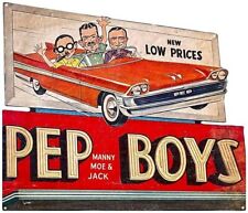 Pep Boys Advertising Laser Cut Metal Sign picture
