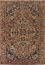 Vintage Handmade Wool Bakhtiari Area Rug 9x12 Traditional Living Room Carpet picture