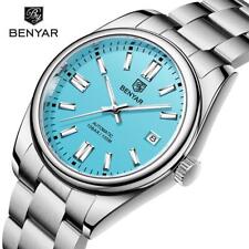 Benyar 39mm Automatic Mechanical Watch Seagull Movt Men Stainless Steel 100m New picture