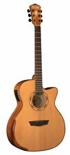 Washburn WCG66SCE Comfort Grand Auditorium Cutaway Acoustic-Electric  - Natural picture