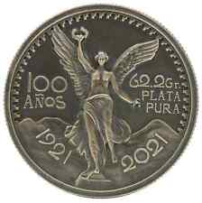 1921 Mexico 2 oz Silver 50 Pesos 100th Anniversary BU MS (Mintage 999) Antiqued picture