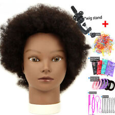 New Mannequin Head With Real Hair For Styling Braiding Practice Hairdressing picture