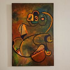 Rare: Richard Sigmund Original Abstract Oil Painting on Canvas picture