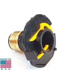 NEW BRASS OEM SUNCAST HOSE REEL HIDEAWAY IN TUBE WITH YELLOW RETAINER CLIP PARTS picture